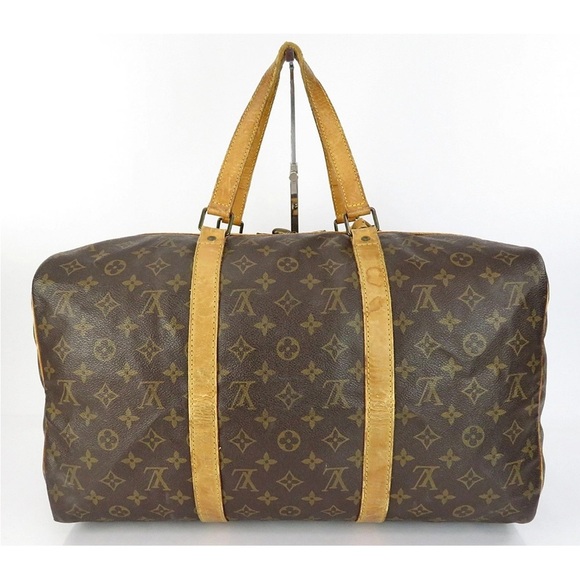 Louis Vuitton Brown Monogram Duffle Tote Bag Unisex - Picture 3 of 16